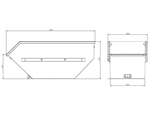 10 m3 Absetzcontainer offen