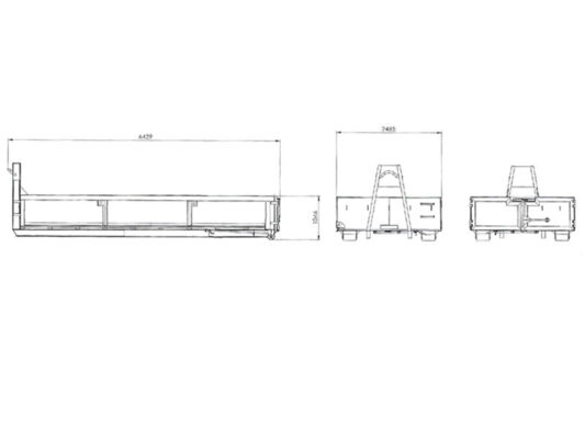 10 m3 Abrollcontainer offen
